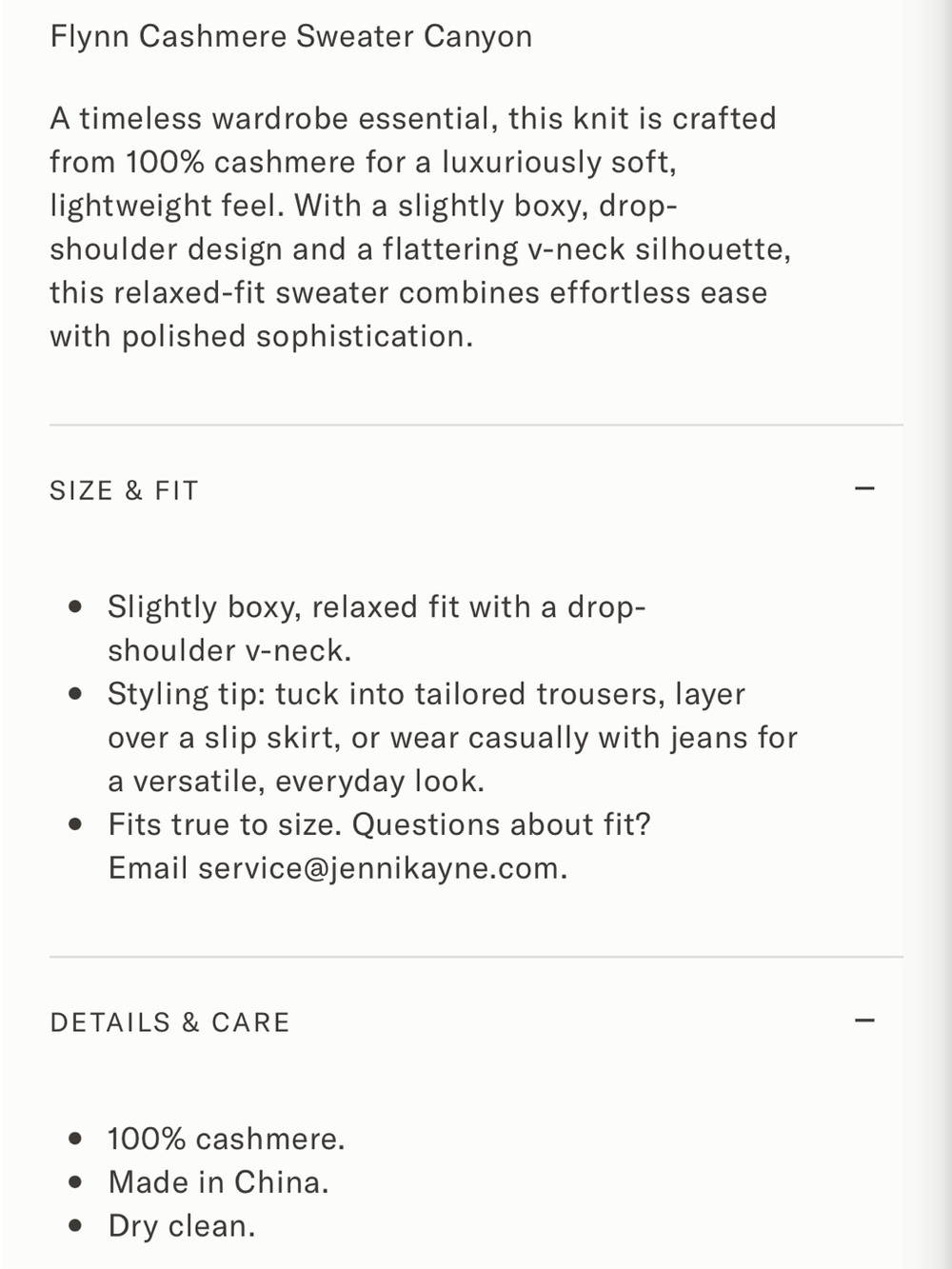 Jenni Kayne Flynn Cashmere Sweater Canyon XS - Picture 9 of 9